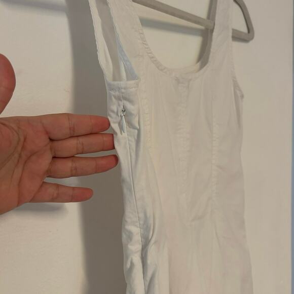 J.Crew Sleeveless Button Up Peplum Top In White Size 00 - Picture 7 of 7